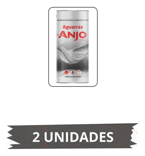 Kit 2 Aguarrás Mineral Anjo 900ml Diluente Solvente Uso Gera