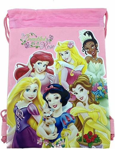 Disney Princesas De Lazo Rosa Claro Mochila