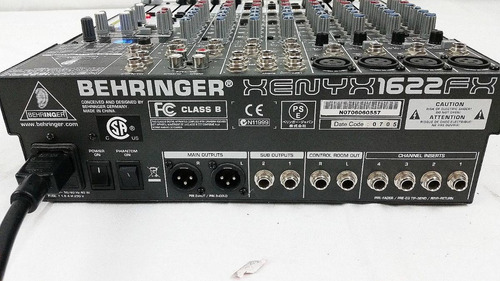 Consola Mixer Behringer Digital 16 Canales + Efectos Fx Micr