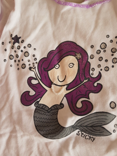 Remeras X 2 Musculosas T5 Carters T6 Sirena Tul Divinas!