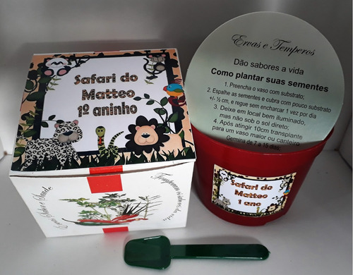 Mini Kit Sabor E Saúde Personalizad C/ Adesivo - Combo 10 Un