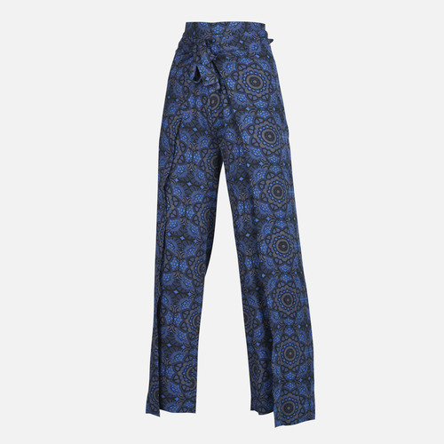 Pantalon Mujer Mar Y Posa Full Print Azul Haka Honu