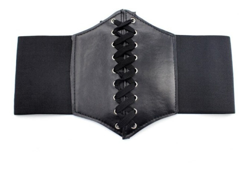 Cinturón Elástico Corset Gótico Sexy Negro Mujer Lencería