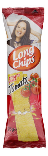 Salgadinho de Batata Tomate Long Chips Pacote 75g