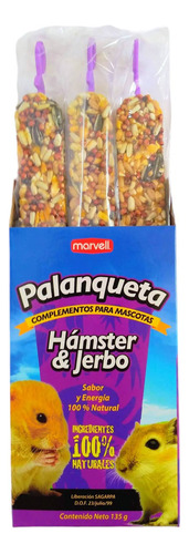 Palanquetas Hamster Y Jerbo En Paquete / 405 Gr Cont Neto.