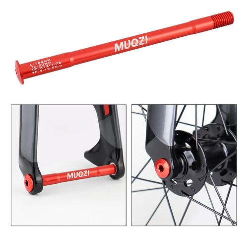 Montaje De Horquilla De Bicicleta A Través Del 180 Mm Rojo