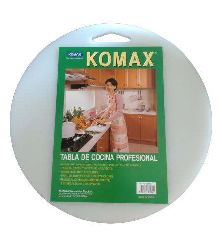 Tabla De Cocina  Polipropileno Komax Redonda 35cmx1,25 Cb14