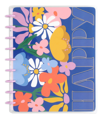 Cuaderno Discos Clásico Happy Flowers | The Happy Planner®