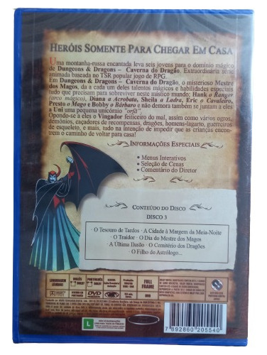 Caverna Do Dragao Ed.colecionador Disco 3 Dvd Novo Lacrado