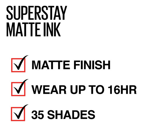 Maybelline Super Stay Matte Ink Labial Mate Larga Duración Savant