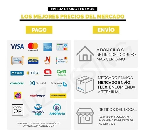 Lampara Colgante Cuatro Rombos Cairel Con 6 Led De Regalo Con Ahora 18 Premium + Cuotas