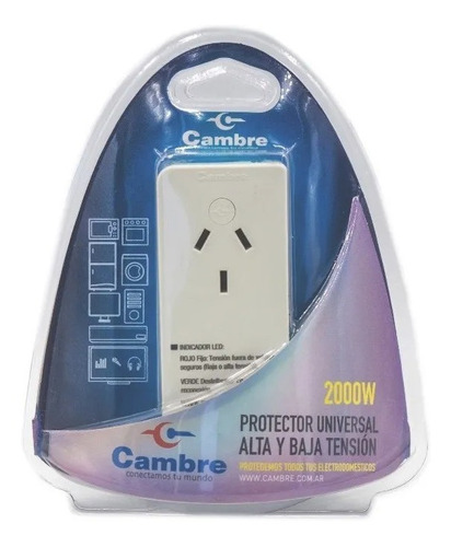 Protector Tension Alta / Baja Cambre 2000w Enchufable