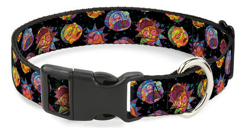 Collar Para Mascotas Rick Y Morty, Hebilla De Plástico Para