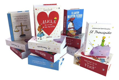 Minilibros, Libritos Libros Miniaturas Souvenirs 7x5cm Pack X10 Minis