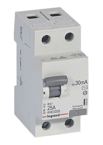 Interruptor Diferencial 2p 25a 30ma Rx3 402024 Legrand