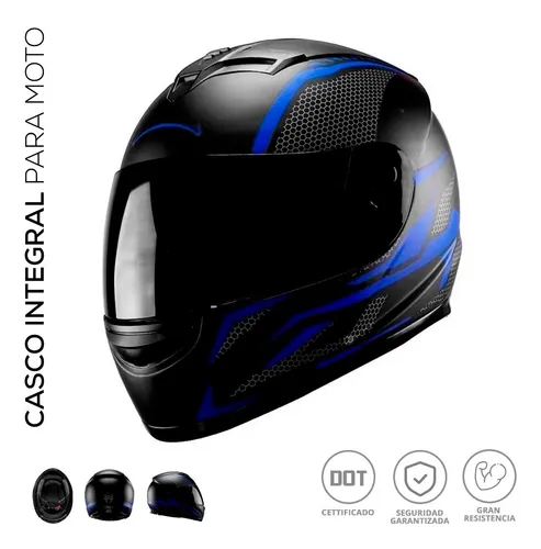 Casco Para Moto Motocicleta Deportivo Visor Abatible Certificado Dot  Integral Gaon Integral