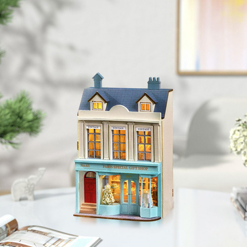 Casas De Muñecas Diy Con Muebles, Rompecabezas 3d Divertido