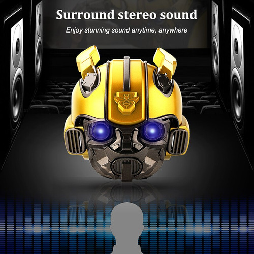 Bocina Bluetooth 5.0 Inalámbrico Transformers Bumblebee Hel