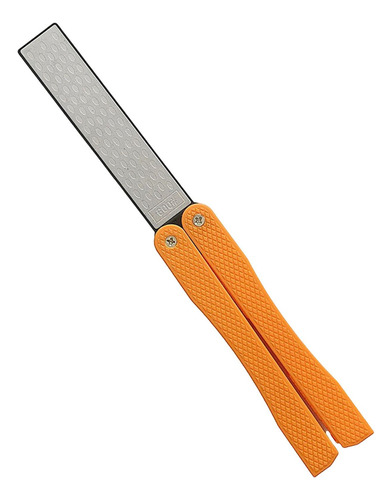 Afilador De Cuchillos De Diamante Plegable De Mano Naranja