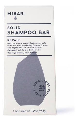 Barra De Shampoo Reparadora Hibar Para Cabelos Danificados,
