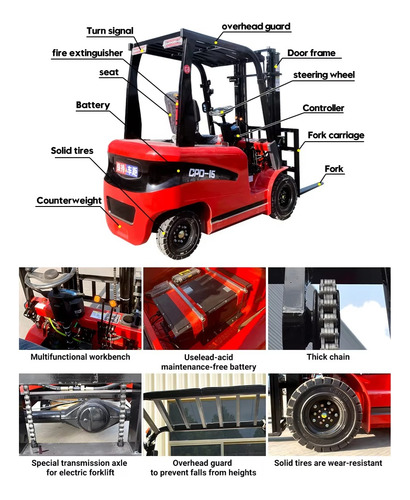 Autoelevador Montacarga Electrico Sampi Zampi 1,5t 1500kg