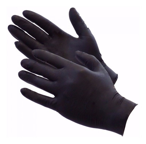 Guantes De Nitrilo Black Np Caja X 100 Unidades