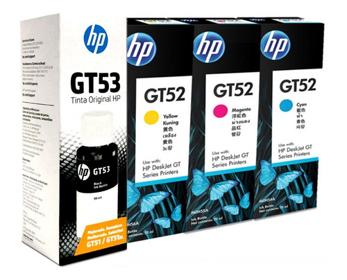 Combo Tinta Hp Gt53 + Gt52 Colores Original Hp 5820 410 415