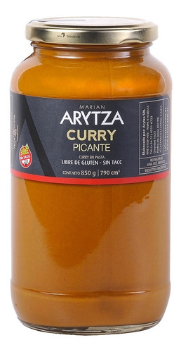 Curry Picante Gourmet Arytza 800g - 100% Natural - Sin Tacc