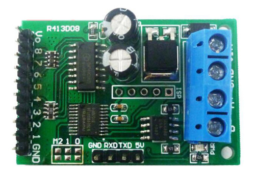 6-24v Rs485 Rs232 (ttl) Módulo Modbus Rtu 8ch Io Control