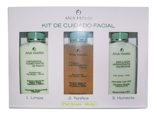 Kit Facial Piel Mixta Grasa Ana - G  Tipo De Piel Mixta-grasa