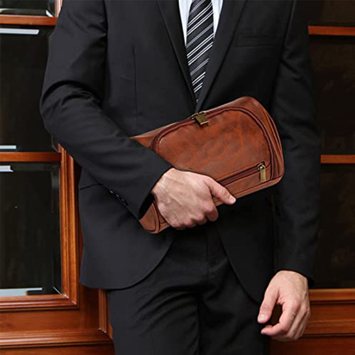 Bolsa De Aseo Portátil De Pu, Regalos De Viaje For Hombres,