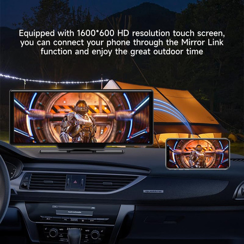 Tela Sem Fio Carplay, Tela De Toque Estéreo De Carro De 10,2