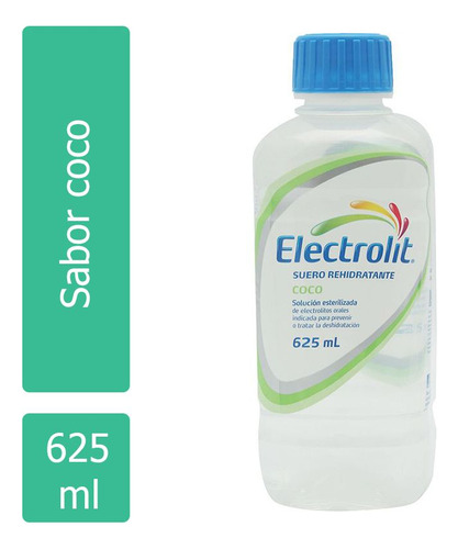 Electrolit Suero Rehidratante Botella Con 625 Ml Sabor Coco