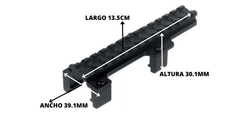 Montaje Adaptador #p669 Utg Picatinny Para Mp5 - Gsg5