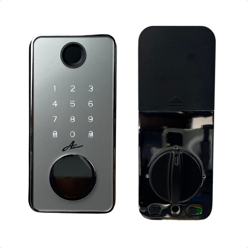 Fechadura Digital Externa Milre 8600a Cor Cinza Aplicativo