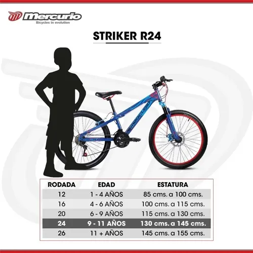 Bicicleta mercurio striker sale