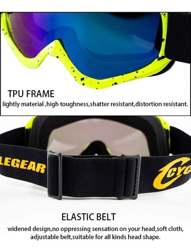 Dplus Gafas Motocicleta Motocross Atv, Antiuv