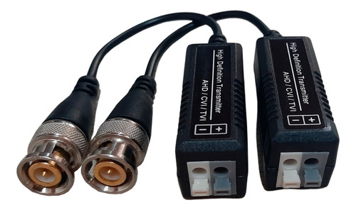 Par Conector Video Balun Engate Rápido Camera Ahd Cvi Tvi Hd