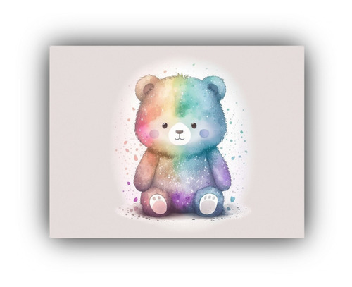 Arte De Pared Hermoso Teddy Bear Infantiles 30x20cm