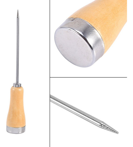 Herramienta Para Picar Hielo, Acero Inoxidable + Madera