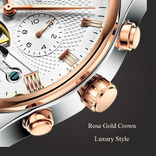 Reloj Mecánico Con Números Romanos Con Calendario Kinyued