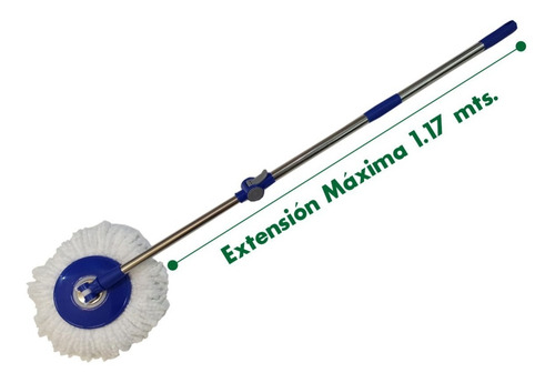 Imagen 5 de 10 de Limpiador Escurridor Balde Con Pedal Fiwaki + 2 Paños