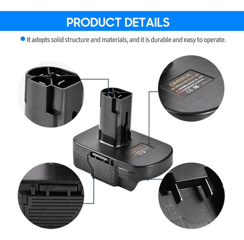 Para Para Adaptador De Batería Para Dewalt /