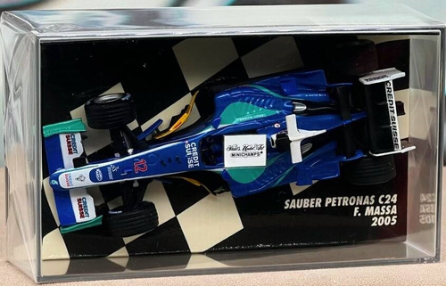 Sauber Petronas C24 F. Massa 2005 Minichamps 1/43 F1 Azul (Usado)