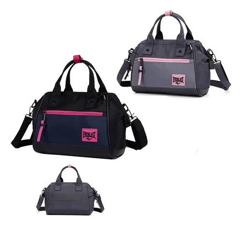 Bolso/morral Everlast , Color Gris, 100% Nylon. Gris Lisa