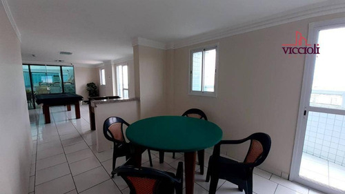 Apartamento Com 1 Dormitório À Venda, 38 M² Por R$ 205.000,00 - Boqueirão - Praia Grande/sp - Ap2136
