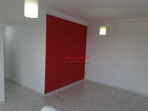 Apartamento Com 2 Dormitórios ( 1 Suíte ) À Venda, 67 M² Por R$ 390.000 - Tatuapé - São Paulo/sp - Ap0593