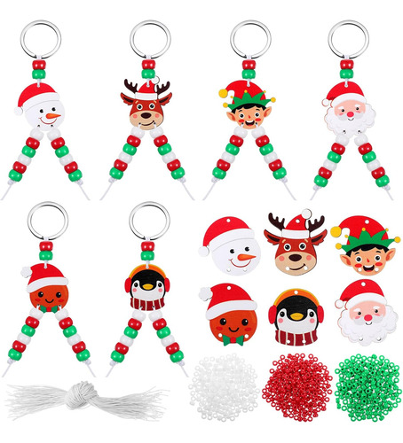 Quelay 30 Juegos De Llavero Navideño Para Niños, Llavero Con
