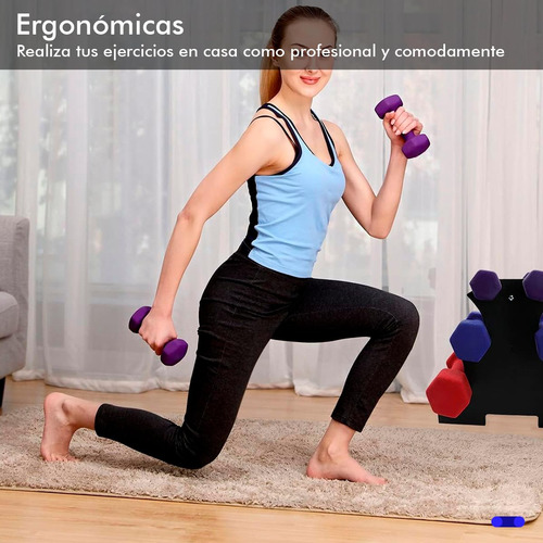 Un Par De Mancuernas De Neopreno De 1 Kg