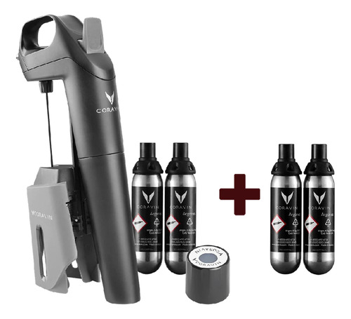 Coravin Three 3 Edition Sistema + 4 Capsulas Timeless Plus
